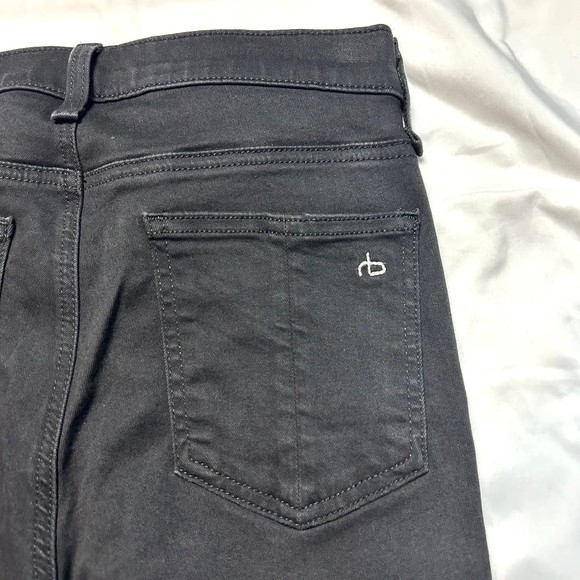 Rag and Bone Moto High Rise Double White Stripe Jeans Women's 26" - Picture 5 of 6